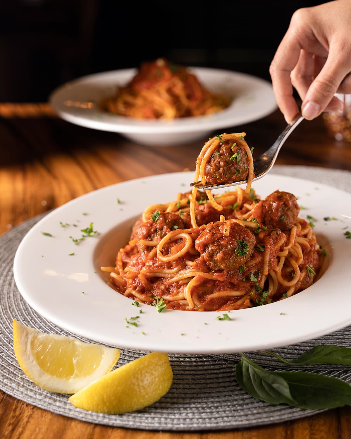 Spaghetti Meatballs Roma Italian Restaurant